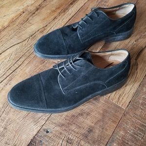 Joseph A Banks Black Suede shoes
